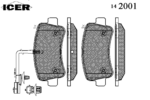 Комплект тормозных колодок, дисковый тормоз