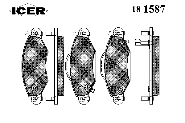 Комплект тормозных колодок, дисковый тормоз