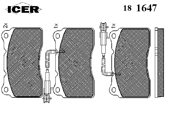 Комплект тормозных колодок, дисковый тормоз