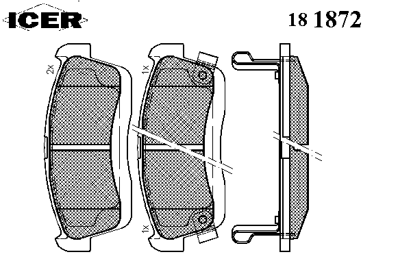 Комплект тормозных колодок, дисковый тормоз