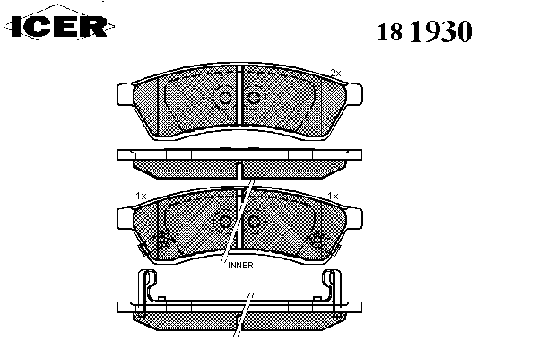 Комплект тормозных колодок, дисковый тормоз