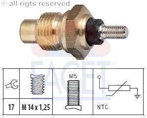 Датчик, температура охлаждающей жидкости; Датчик, температура охлаждающей жидкости; Датчик, температура охлаждающей жидкости
