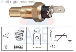 Датчик, температура охлаждающей жидкости; Датчик, температура охлаждающей жидкости; Датчик, температура охлаждающей жидкости