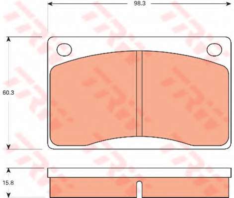 Комплект тормозных колодок, дисковый тормоз