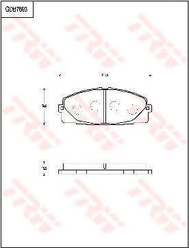 Комплект тормозных колодок, дисковый тормоз