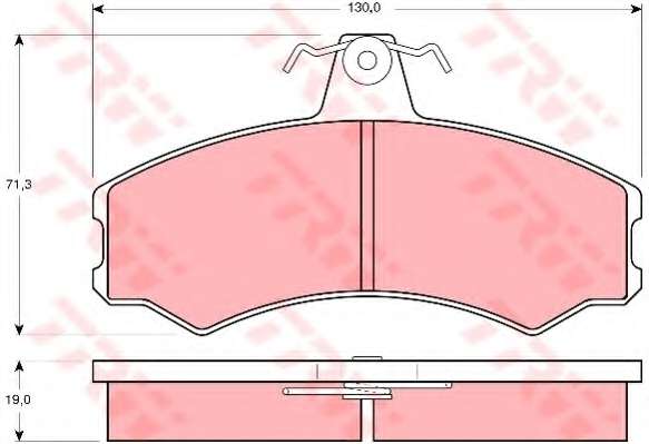 Комплект тормозных колодок, дисковый тормоз