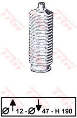 Комплект пылника, рулевое управление