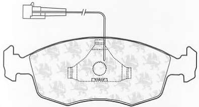 Комплект тормозных колодок, дисковый тормоз