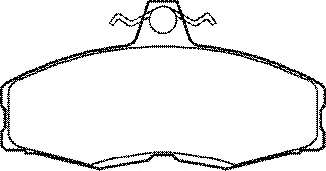 Комплект тормозных колодок, дисковый тормоз