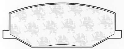 Комплект тормозных колодок, дисковый тормоз