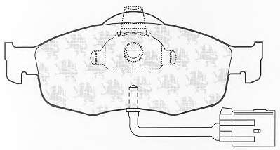 Комплект тормозных колодок, дисковый тормоз