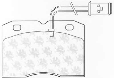 Комплект тормозных колодок, дисковый тормоз