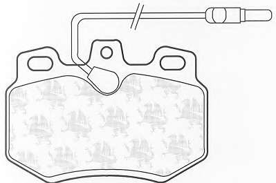 Комплект тормозных колодок, дисковый тормоз