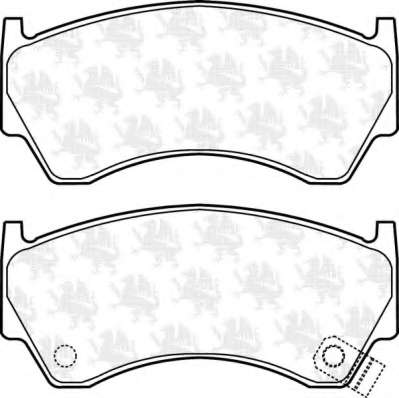 Комплект тормозных колодок, дисковый тормоз