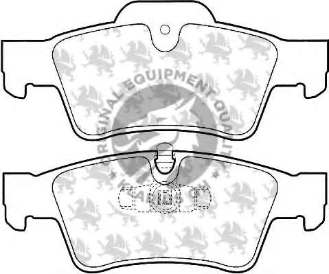 Комплект тормозных колодок, дисковый тормоз QUINTON HAZELL BP1525