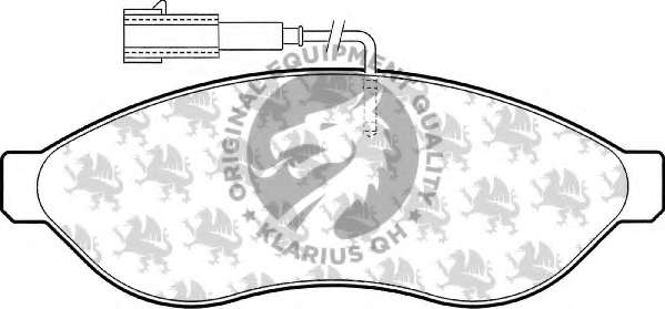 Комплект тормозных колодок, дисковый тормоз QUINTON HAZELL BP1573