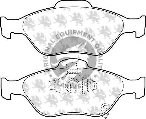 Комплект тормозных колодок, дисковый тормоз