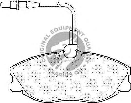 Комплект тормозных колодок, дисковый тормоз