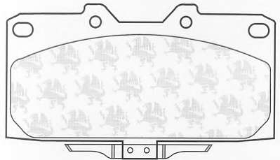 Комплект тормозных колодок, дисковый тормоз