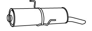 Глушитель выхлопных газов конечный