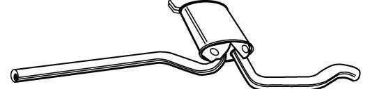 Средний глушитель выхлопных газов