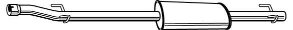 Глушитель выхлопных газов конечный