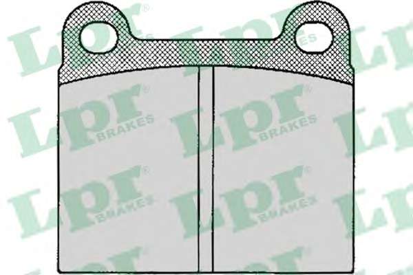 Комплект тормозных колодок, дисковый тормоз LPR 05P024
