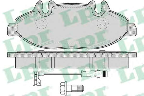Комплект тормозных колодок, дисковый тормоз LPR 05P1228