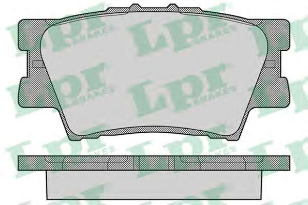 Комплект тормозных колодок, дисковый тормоз LPR 05P1281