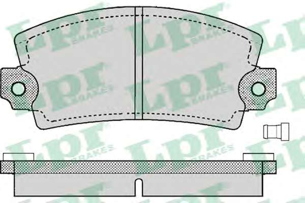 Комплект тормозных колодок, дисковый тормоз LPR 05P129