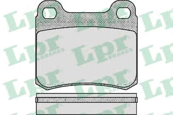 Комплект тормозных колодок, дисковый тормоз LPR 05P158
