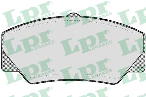 Комплект тормозных колодок, дисковый тормоз LPR 05P277