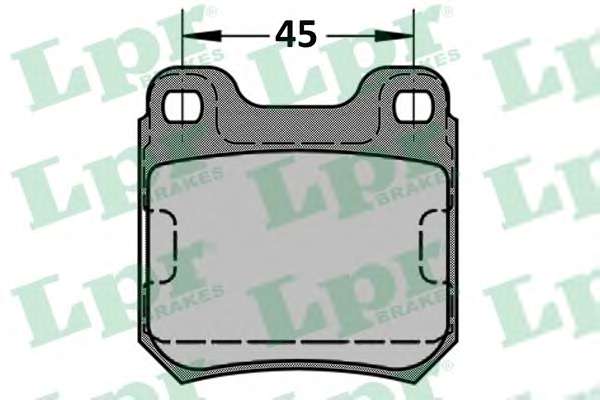 Комплект тормозных колодок, дисковый тормоз LPR 05P334