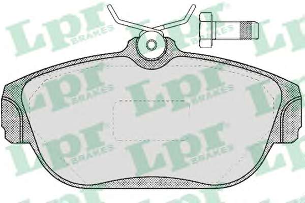 Комплект тормозных колодок, дисковый тормоз LPR 05P382