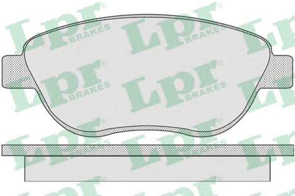 Комплект тормозных колодок, дисковый тормоз LPR 05P807