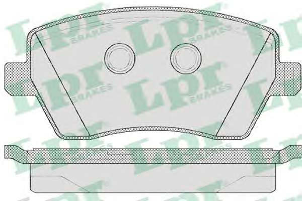 Комплект тормозных колодок, дисковый тормоз LPR 05P867
