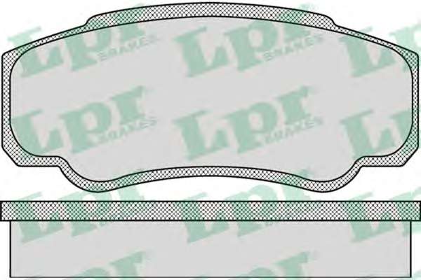 Комплект тормозных колодок, дисковый тормоз LPR 05P885