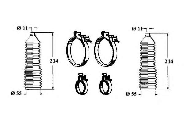 Комплект пылника, рулевое управление