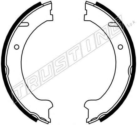 Комплект тормозных колодок, стояночная тормозная система