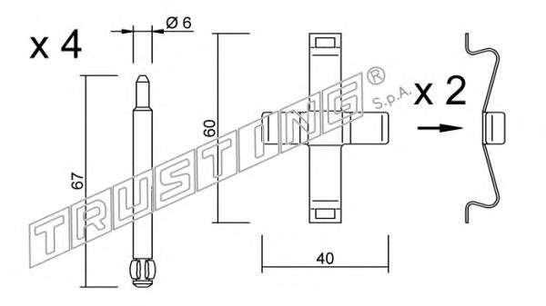 Комплектующие, колодки дискового тормоза