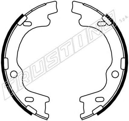 Комплект тормозных колодок, стояночная тормозная система