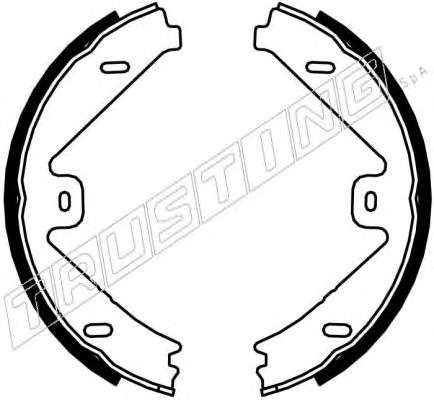 Комплект тормозных колодок, стояночная тормозная система