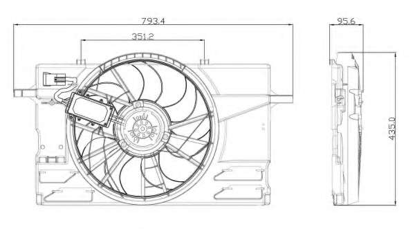 Вентилятор, охлаждение двигателя