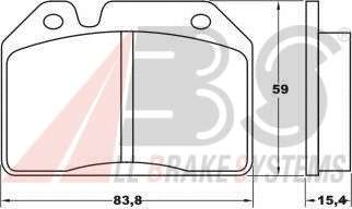 Комплект тормозных колодок, дисковый тормоз