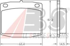 Комплект тормозных колодок, дисковый тормоз