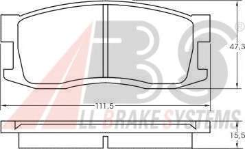 Комплект тормозных колодок, дисковый тормоз