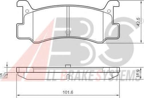 Комплект тормозных колодок, дисковый тормоз
