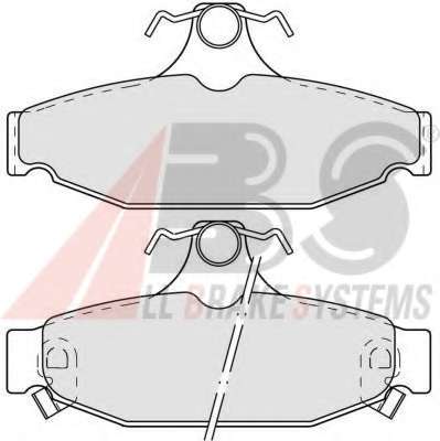 Комплект тормозных колодок, дисковый тормоз