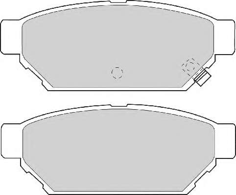 Комплект тормозных колодок, дисковый тормоз