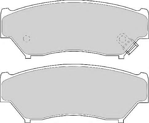 Комплект тормозных колодок, дисковый тормоз